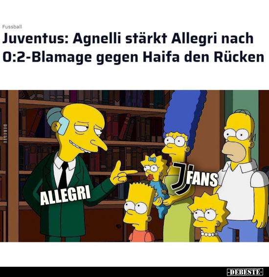 Juventus: Agnelli stärkt Allegri nach 0:2-Blamage gegen.. - Lustige Bilder | DEBESTE.de