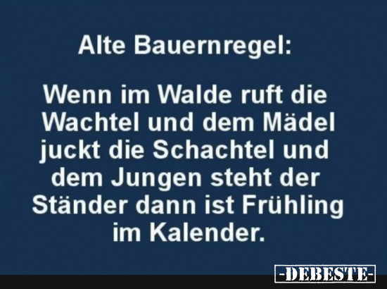 Bauernregel - Lustige Bilder | DEBESTE.de