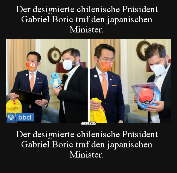 Der designierte chilenische Präsident Gabriel Boric traf.. - Lustige Bilder | DEBESTE.de