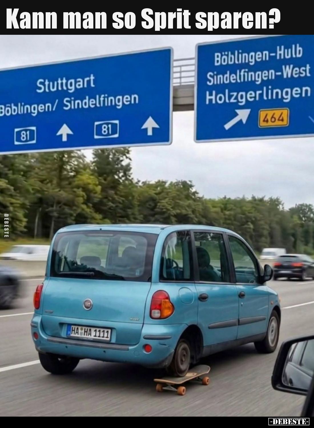 Kann man so Sprit sparen?