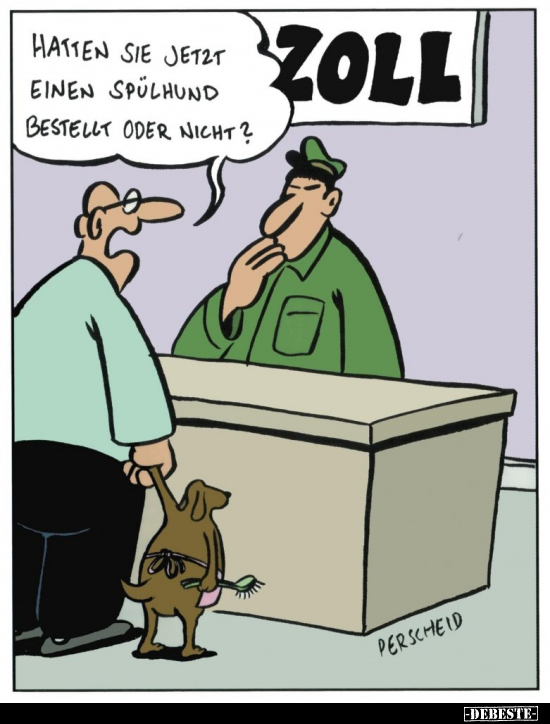 Hatten Sie jetzt einen Spülhund bestellt oder nicht?