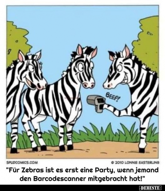 "Für Zebras ist es erst eine Party.." - Lustige Bilder | DEBESTE.de