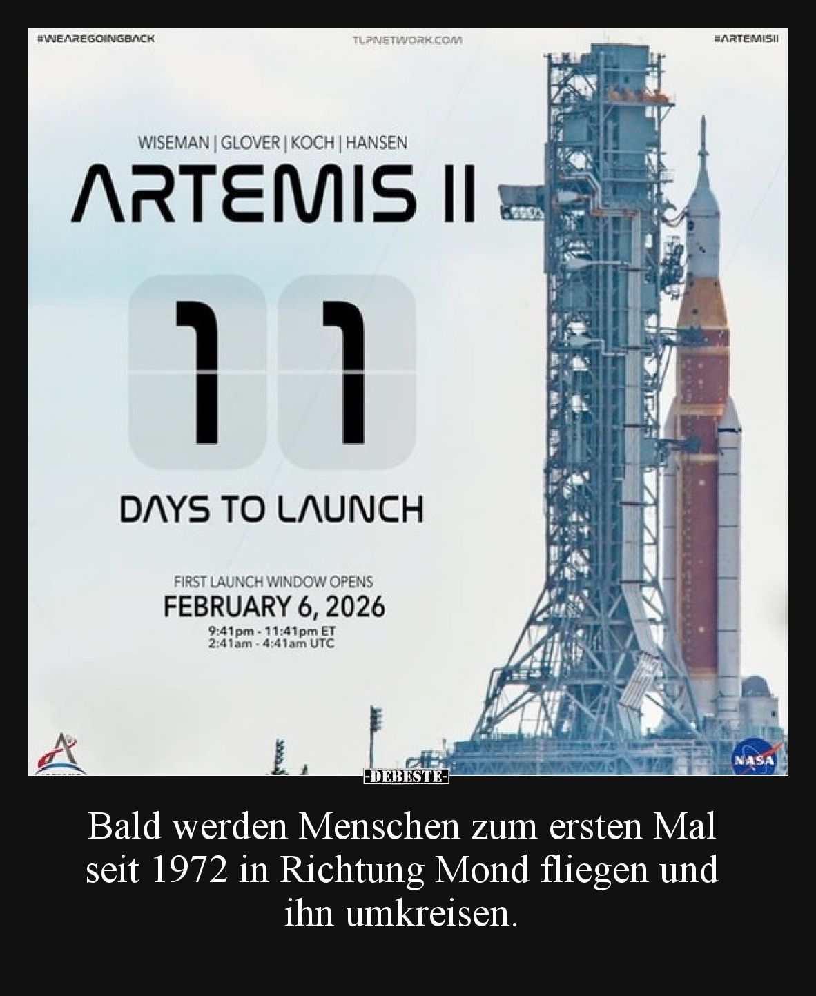 Bald werden Menschen zum ersten Mal seit 1972 in Richtung Mond fliegen und ihn umkreisen.