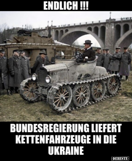 Endlich!!! Bundesregierung liefert Kettenfahrzeuge in die.. - Lustige Bilder | DEBESTE.de