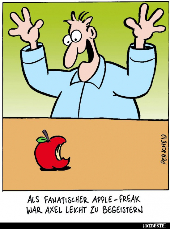 Als fanatischer Apple-Freak war Axel leicht zu.. - Lustige Bilder | DEBESTE.de