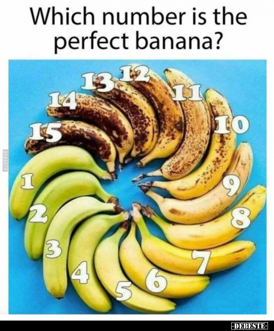 Which number is the perfect banana?