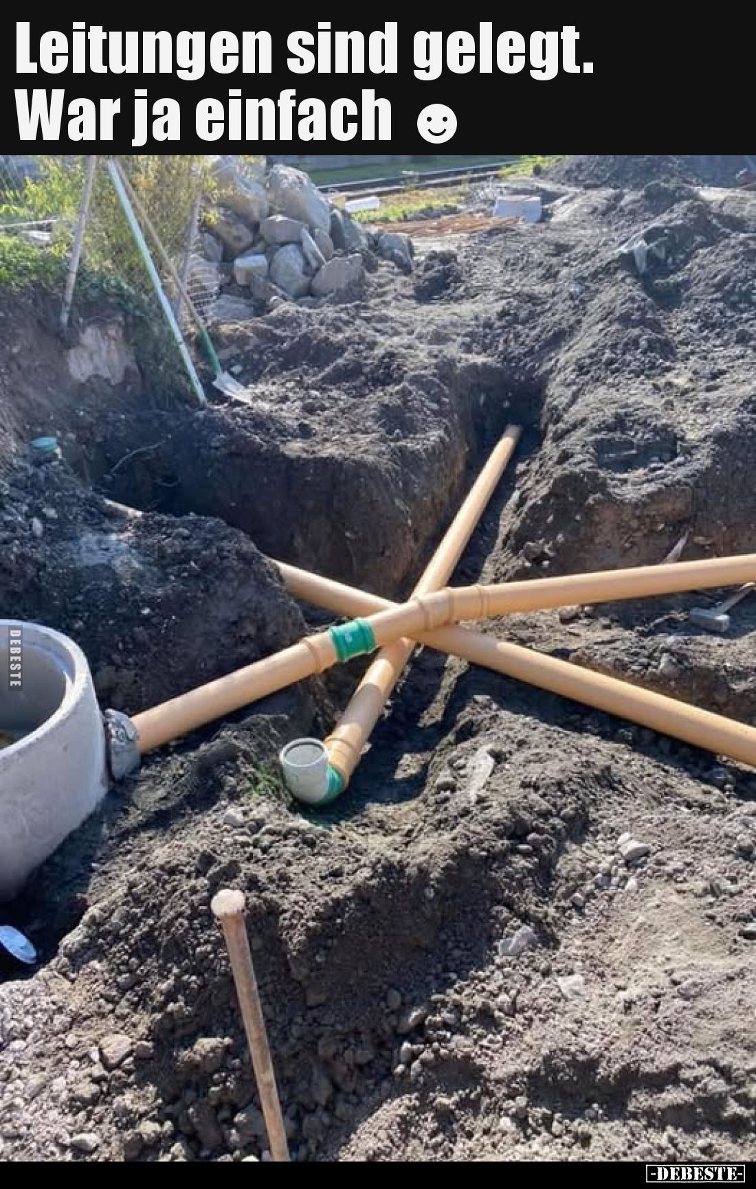 Leitungen sind gelegt.
War ja einfach.