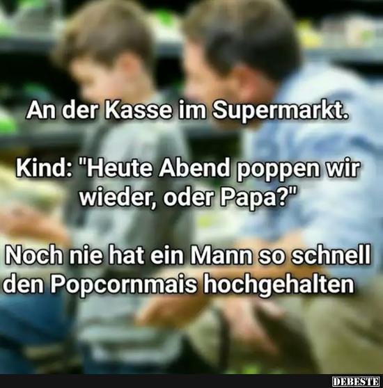 An der Kasse im Supermarkt..