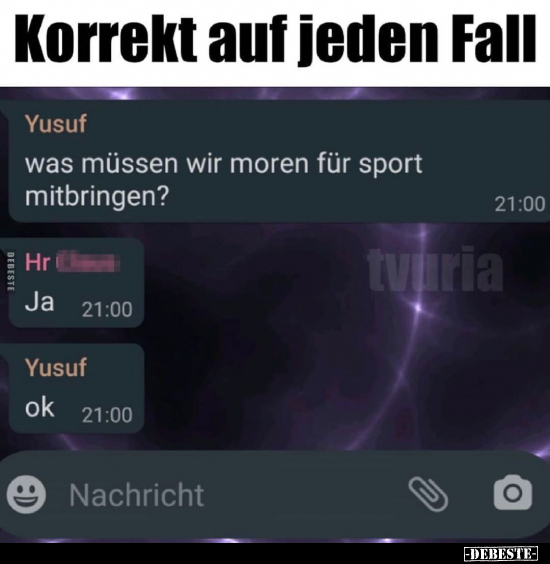 Korrekt auf jeden Fall..