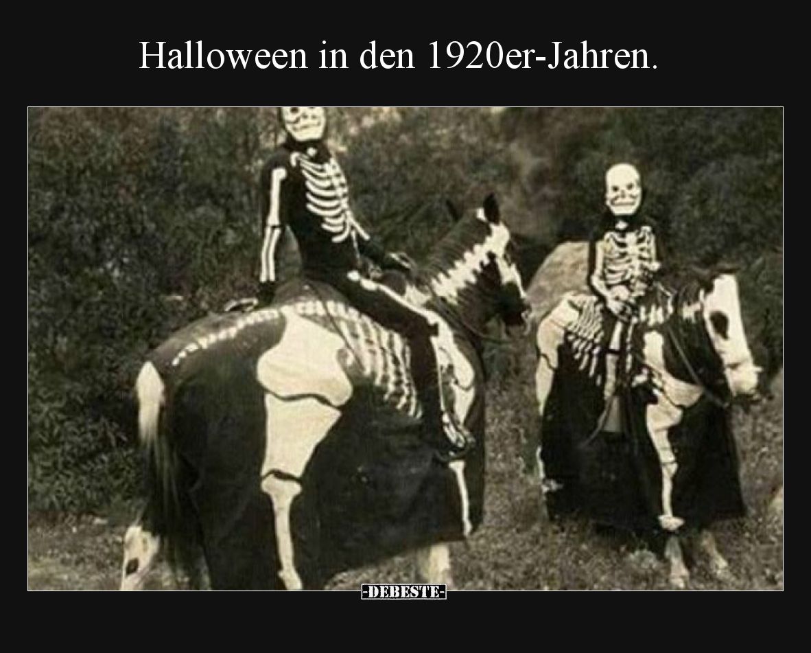 Halloween in den 1920er-Jahren.