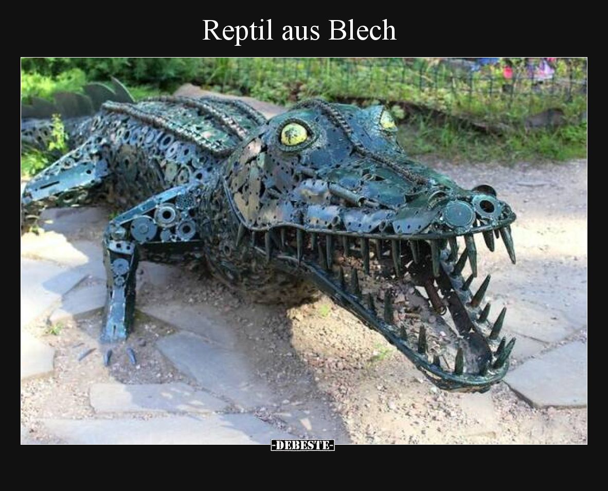 Reptil aus Blech