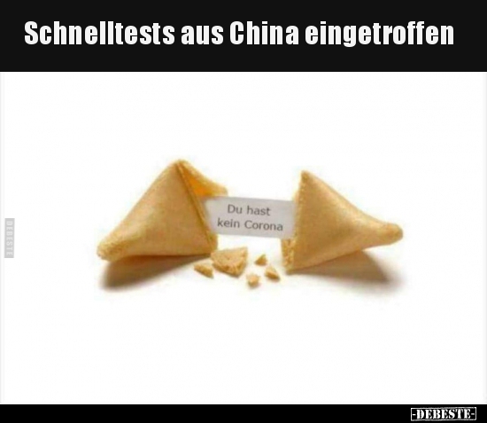 Schnelltests aus China eingetroffen.. - Lustige Bilder | DEBESTE.de
