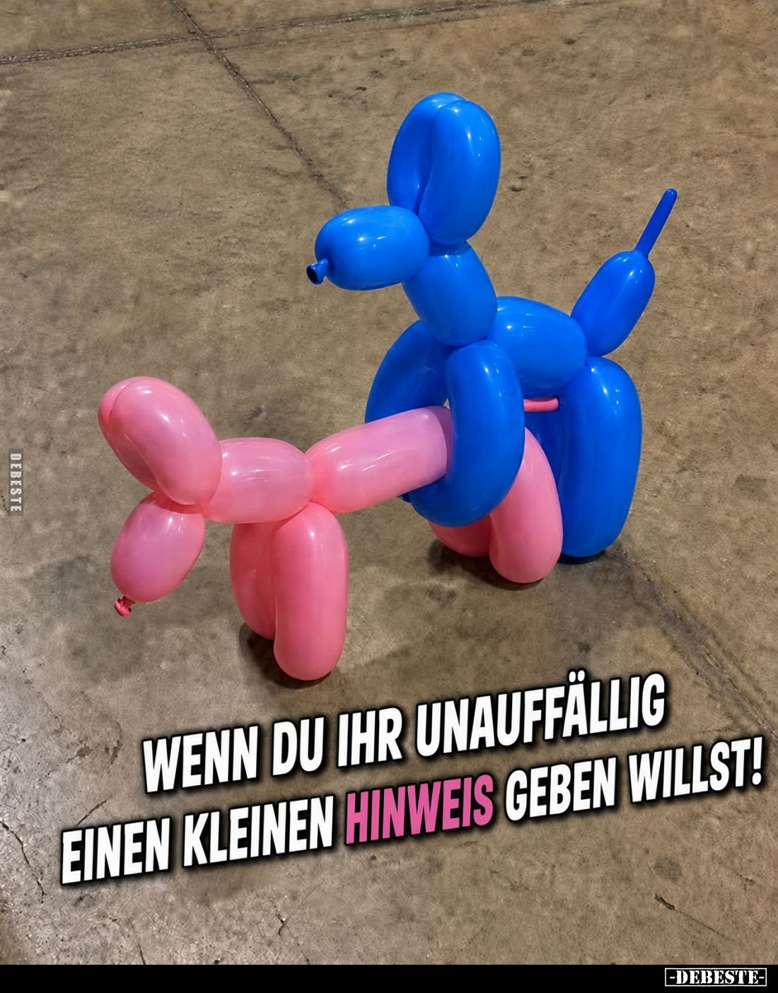 Wenn du ihr unauffällig einen kleinen Hinweis geben willst!
