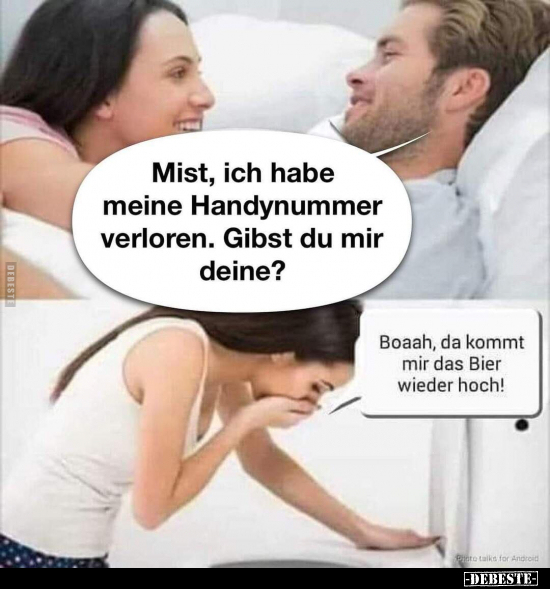 Mist, ich habe meine Handynummer verloren. Gibst du mir.. - Lustige Bilder | DEBESTE.de