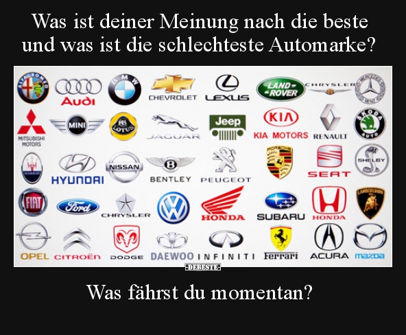 Was ist deiner Meinung nach die beste und was ist die..
