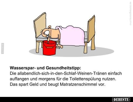 Wasserspar- und Gesundheitstipp: - Lustige Bilder | DEBESTE.de
