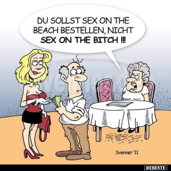 Du sollst S*x on the Beach bestellen, nich S*x on the.. - Lustige Bilder | DEBESTE.de