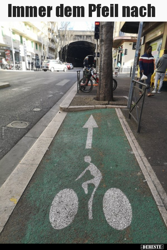 Immer dem Pfeil nach..
