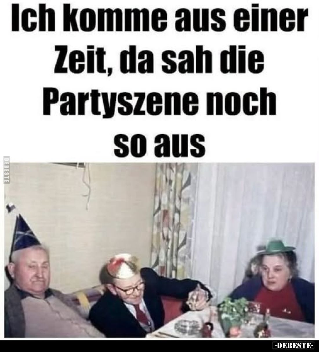 Ich komme aus einer Zeit, da sah die Partyszene noch so aus