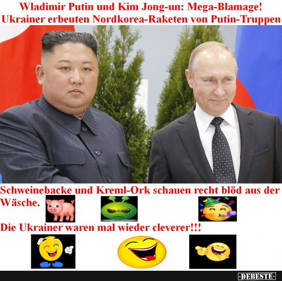 Putin und sein Kumpel Schweinebacke wurden ausgetrickst. - Lustige Bilder | DEBESTE.de