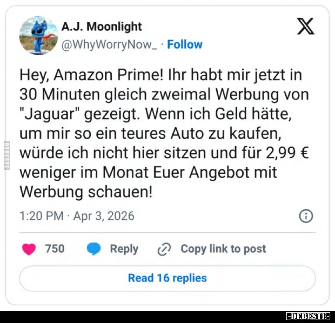 Hey, Amazon Prime! Ihr habt mir jetzt in 30 Minuten gleich.. - Lustige Bilder | DEBESTE.de