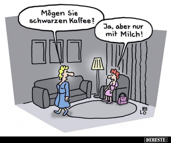 Mögen Sie schwarzen Kaffee?.. - Lustige Bilder | DEBESTE.de