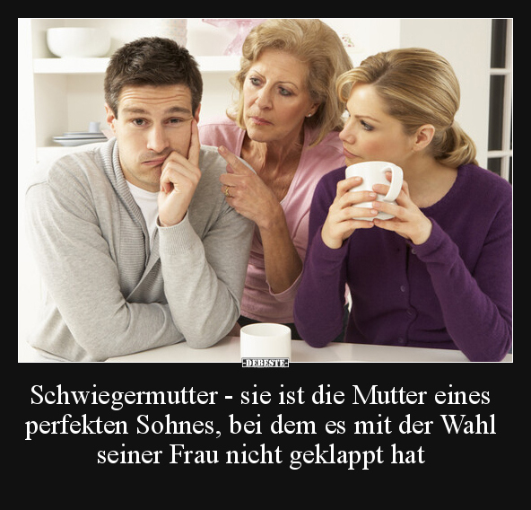 Schwiegermutter - sie ist die Mutter eines perfekten.. - Lustige Bilder | DEBESTE.de