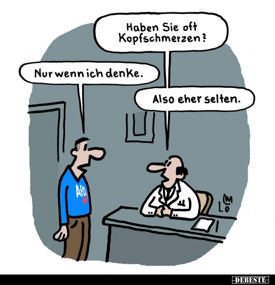 Haben Sie oft Kopfschmerzen?.. - Lustige Bilder | DEBESTE.de