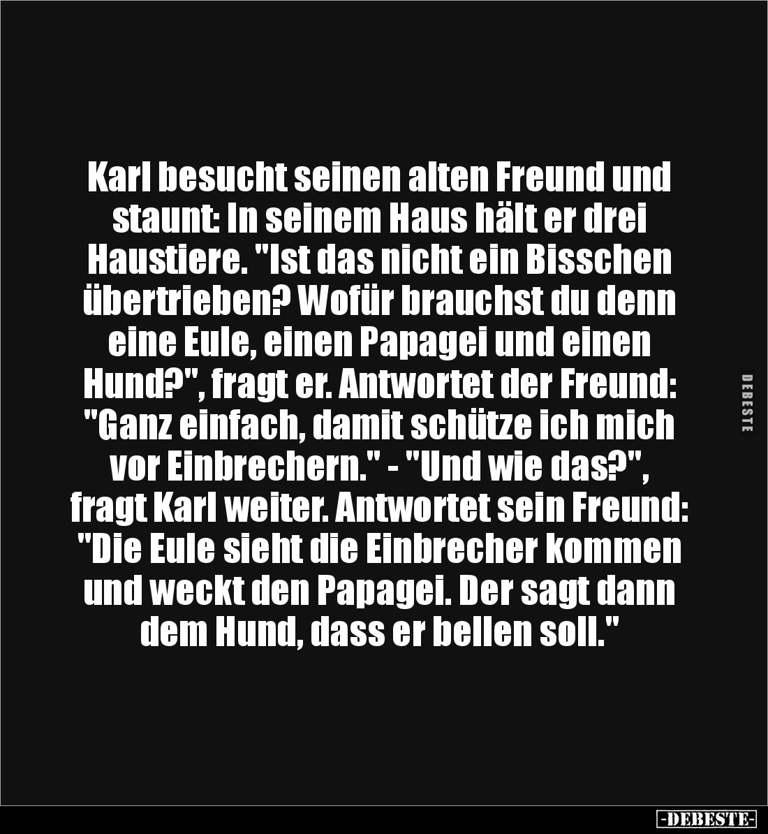Karl besucht seinen alten Freund... - Lustige Bilder | DEBESTE.de