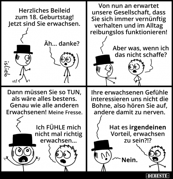 Herzliches Beileid zum 18. Geburtstag.. - Lustige Bilder | DEBESTE.de