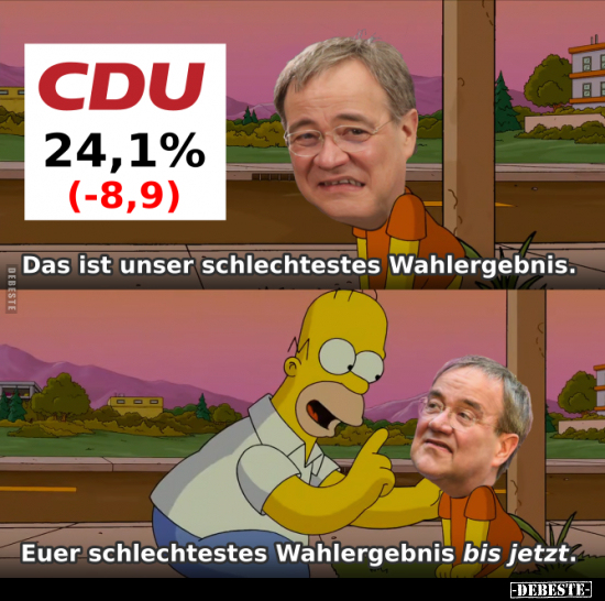 Das ist unser schlechtestes Wahlergebnis... - Lustige Bilder | DEBESTE.de