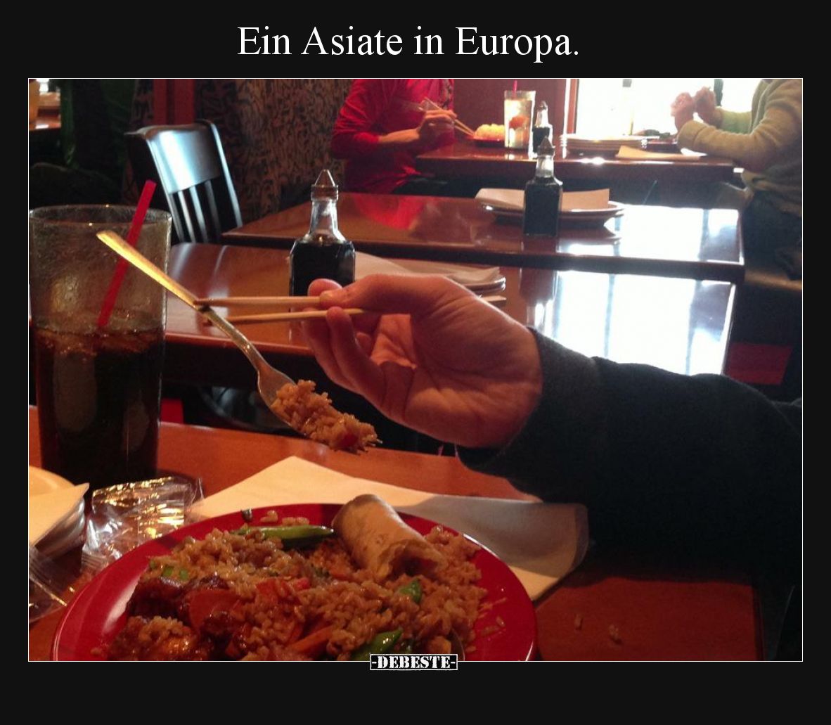 Ein Asiate in Europa.