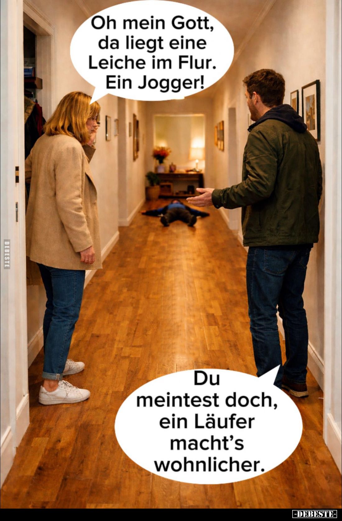 Oh mein Gott, da liegt eine Leiche im Flur.... - Lustige Bilder | DEBESTE.de