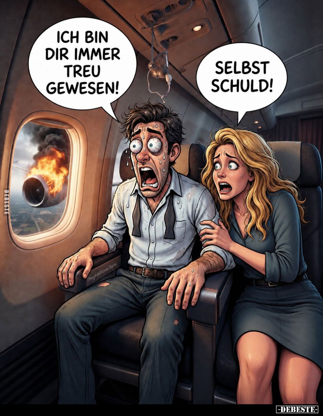 Ich bin dir immer treu gewesen!
-
Selbst Schuld!