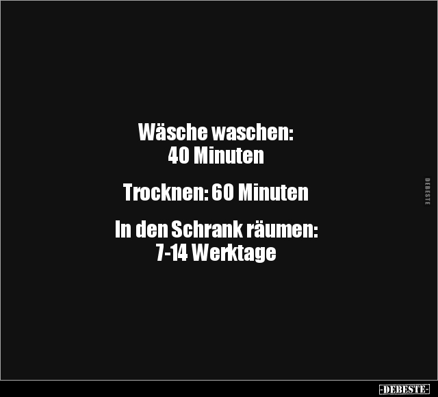 Wäsche Waschen, Wäsche