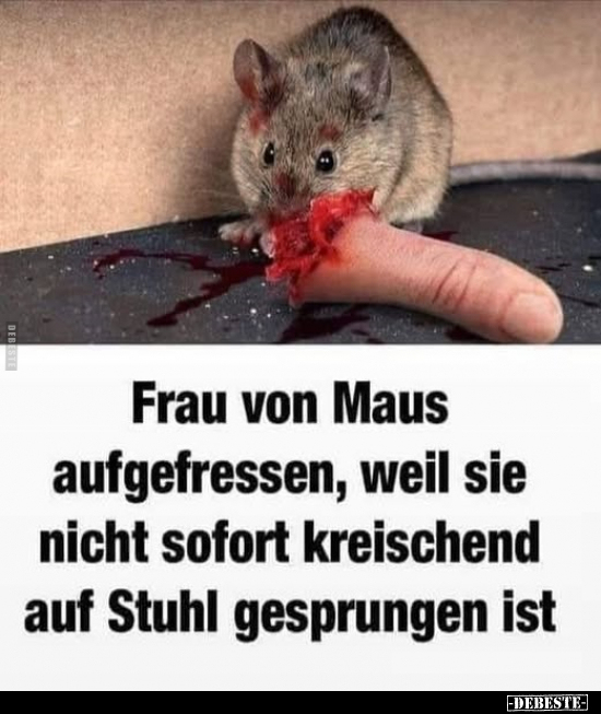 Frau von Maus aufgefressen.. - Lustige Bilder | DEBESTE.de