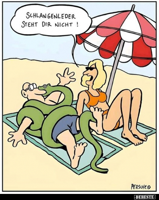 Schlangenleder steht dir nicht!.. - Lustige Bilder | DEBESTE.de