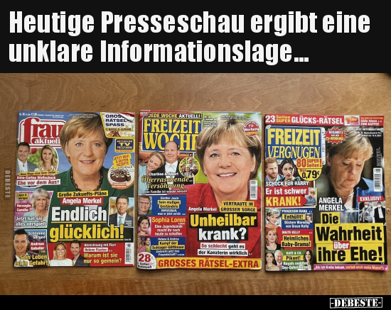 Heutige Presseschau ergibt eine unklare.. - Lustige Bilder | DEBESTE.de