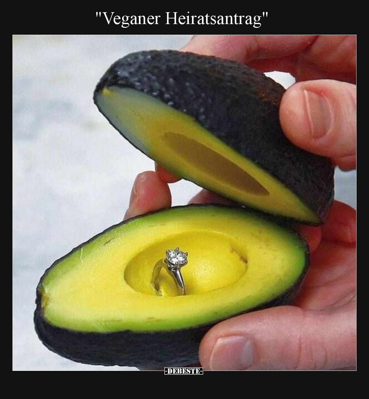 Veganer Heiratsantrag