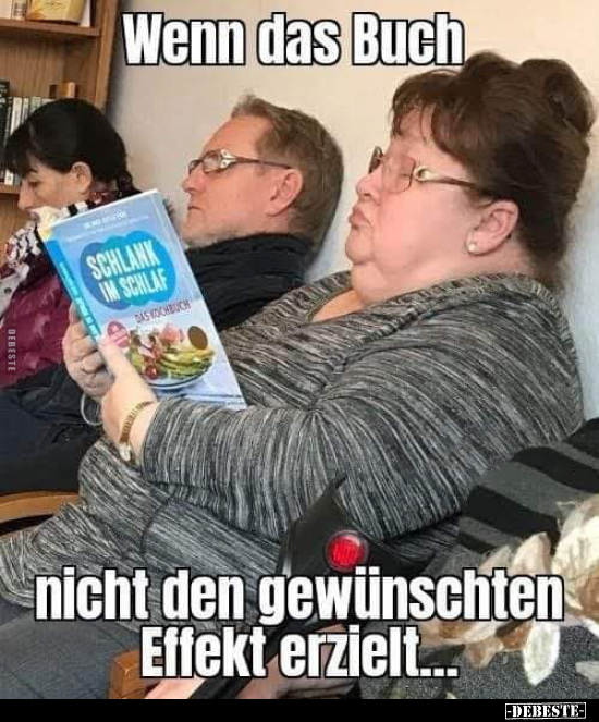 Wenn das Buch nicht den gewünschten Effekt erzielt... - Lustige Bilder | DEBESTE.de