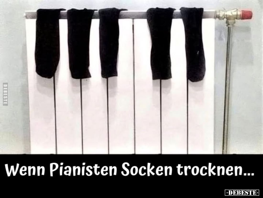 Wenn Pianisten Socken trocknen...