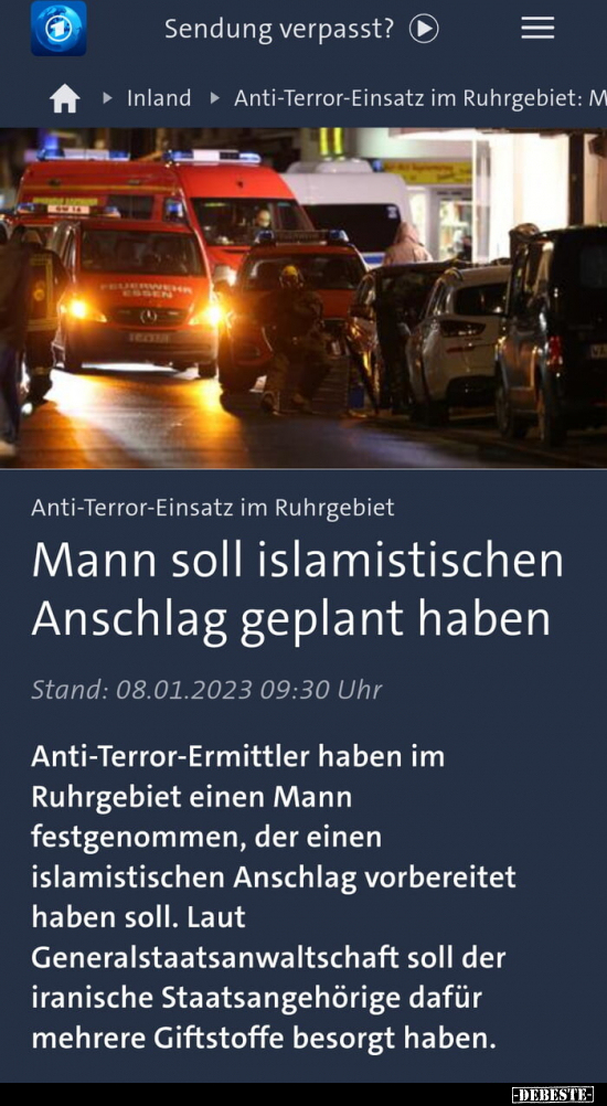 Mann soll islamistischen Anschlag geplant haben.. - Lustige Bilder | DEBESTE.de