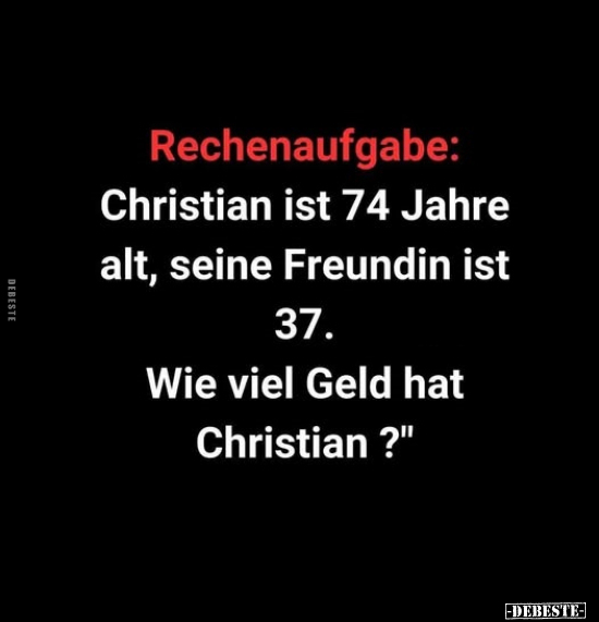 Christian, Freundin, Viel Geld, Geld