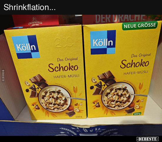 Shrinkflation... - Lustige Bilder | DEBESTE.de