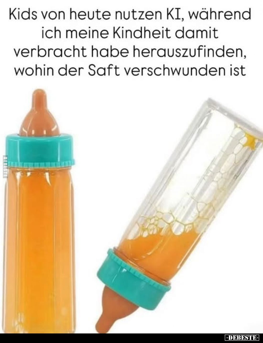 Kids von heute nutzen KI, während ich meine Kindheit damit verbracht habe herauszufinden, wohin der Saft verschwunden ist