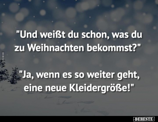 "Und weißt du schon, was du zu Weihnachten.." - Lustige Bilder | DEBESTE.de