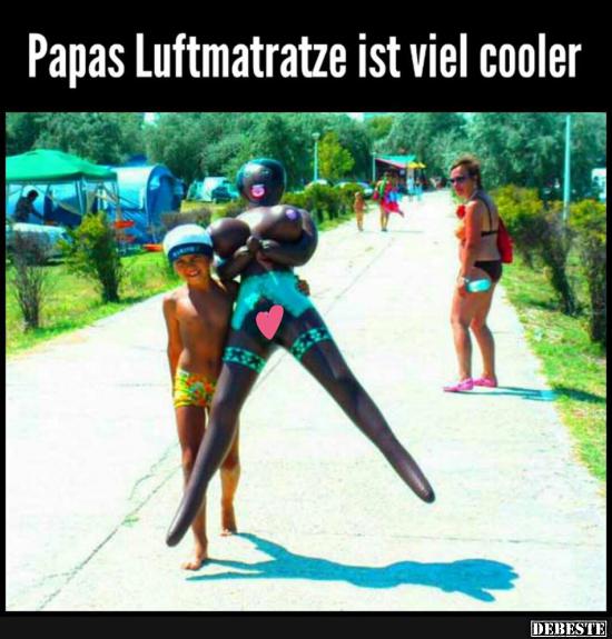 Papas Luftmatratze ist viel cooler - Lustige Bilder | DEBESTE.de