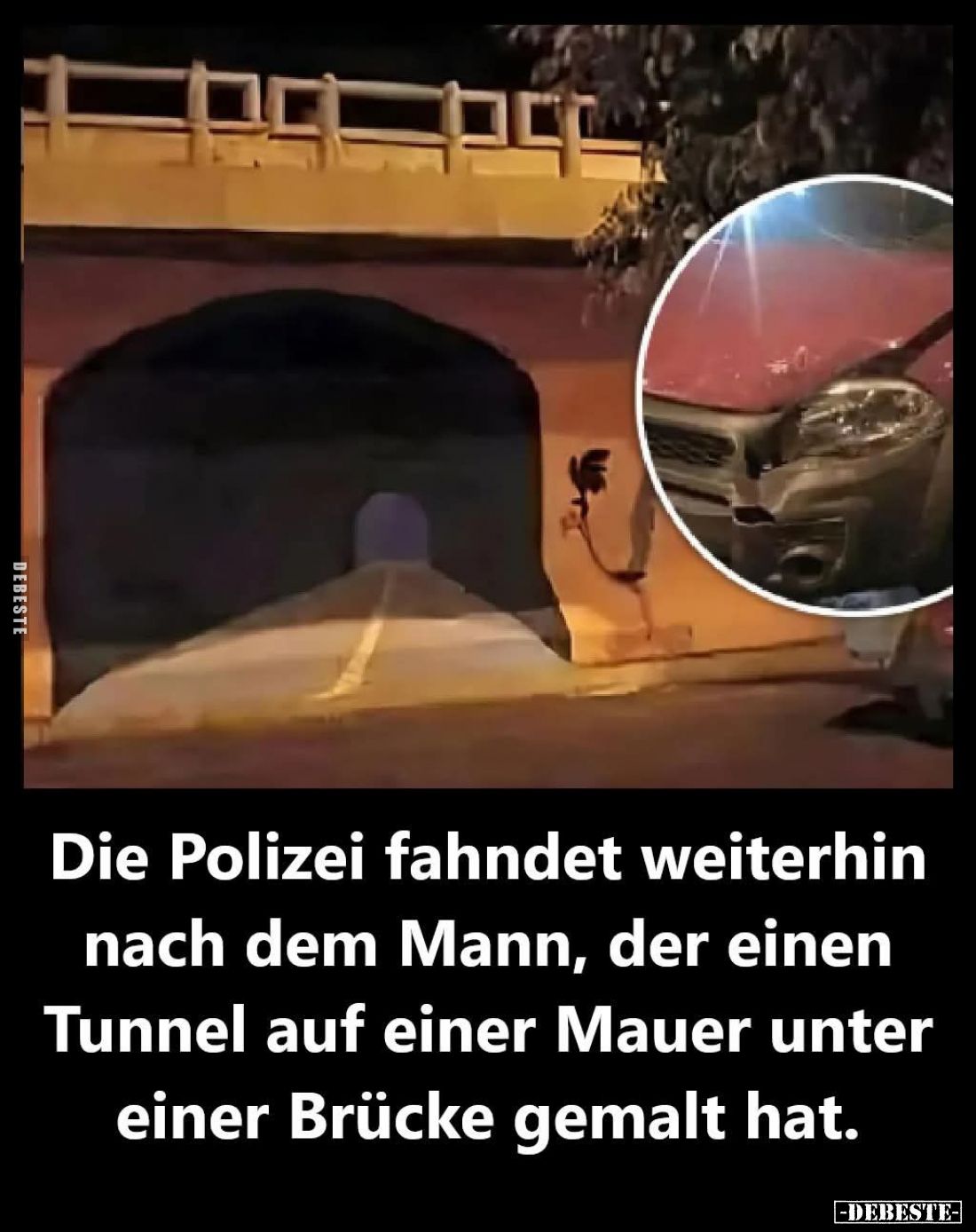 Die Polizei fahndet weiterhin nach dem Mann.. - Lustige Bilder | DEBESTE.de