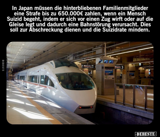 In Japan müssen die hinterbliebenen Familienmitglieder eine.. - Lustige Bilder | DEBESTE.de