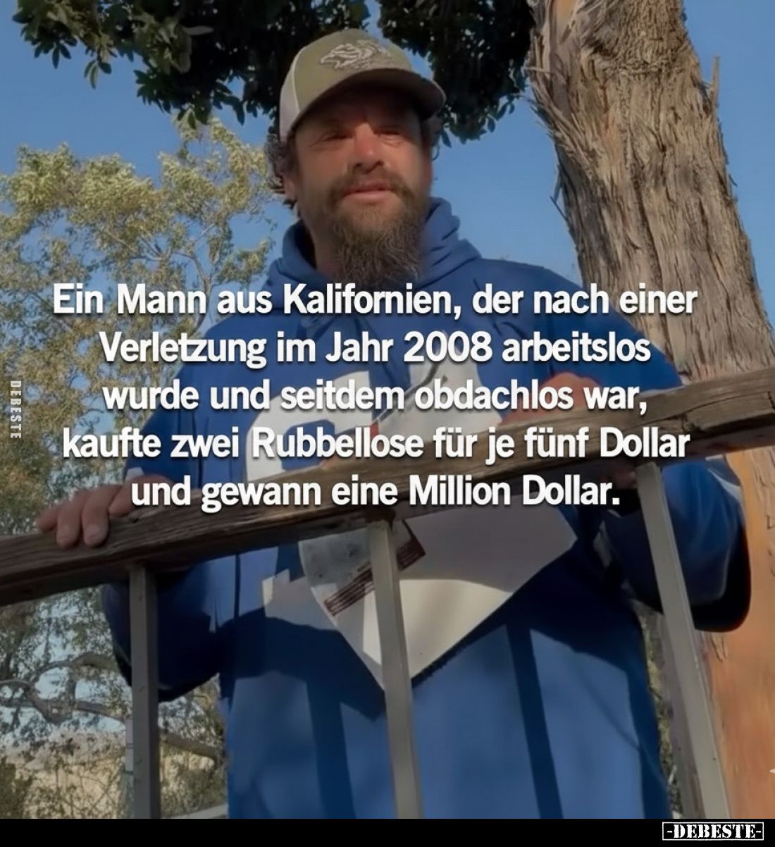 Ein Mann aus Kalifornien, der nach einer Verletzung im Jahr.. - Lustige Bilder | DEBESTE.de